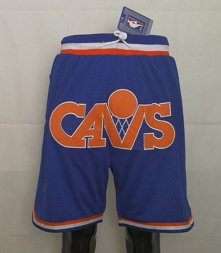 2020 Men NBA Cleveland Cavaliers blue shorts->nba hats->Sports Caps
